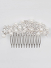 Hochzeit Haar Kämme Perlen Kopfschmuck Silber Braut Haar Zubehör