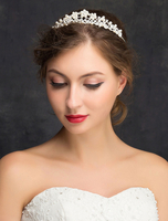 Hochzeit Haar Stirnband Silber Nachahmungen von Perlen Strass Legierung Braut Haar-Accessoires