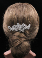 Hochzeit Haarschmuck Kamm zierliche Schmetterling Strass