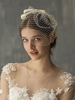 Hochzeit Haarschmuck Mesh Bow Birdcage Veil