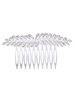 Hochzeit Haarschmuck Silber Strass Braut Kamm