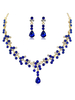 Hochzeit Halsketten Blue Heart Shaped Strass Hochzeit Halskette