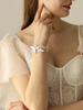 Hochzeit Handgelenk Corsage Silber Braut Armband