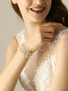 Hochzeit Handgelenk Corsage Silber Perlen Strass Braut Armband