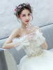 Hochzeit Handschuhe Handgelenk Länge Tüll Rüschen Applique Brauthandschuhe