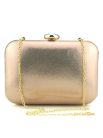 Hochzeit Handtasche für die Braut in Goldenmit Kunstdiamanten im eleganten Stil