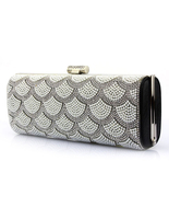 Hochzeit Handtasche für die Braut in Goldenund Pop-Art Muster klein PU mit Karteninhaber