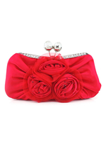 Hochzeit Handtaschen Blumen Plissee Satin Abend Party Handtaschen