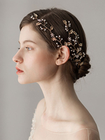 Hochzeit Headpieces Gold Leaf Braut Haarschmuck
