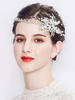 Hochzeit Headpieces Silber Strass Perle Stirnband Braut Haarschmuck