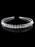 Hochzeit Headpieces Stirnband Silber Strass Braut Haarschmuck