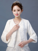 Hochzeit Jacke Kunstpelz Schal Wrap Bridal Winter Cover Ups