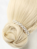 Hochzeit Kamm Kopfschmuck Weiß Perlen Strass Perlen Braut Haarschmuck