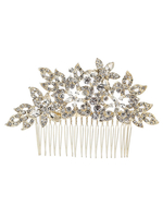 Hochzeit Kamm Strass Kopfschmuck Perlen Licht Gold Braut Haarschmuck