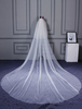 Hochzeit Kathedrale Schleier Schnitt Edge Ein Tier Wasserfall Elfenbein Schleier für Brides
