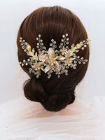 Hochzeit Kopfbedeckungen Blatt Kopfbedeckung Metall Haarschmuck für die Braut