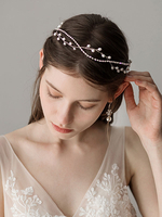 Hochzeit Kopfbedeckungen Haarschmuck Braut Perle Strass Stirnband