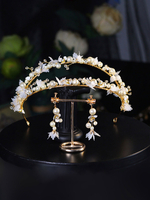Hochzeit Kopfbedeckungen Kopfbedeckung Ohrringe Haarschmuck Set für die Braut
