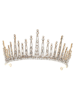 Hochzeit Kopfbedeckungen Strass Tiara Metall Haarschmuck für die Braut
