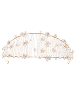 Hochzeit Kopfbedeckungen Tiara Legierung Kristall Imitation Perle Metall Brauthaar Zubehör