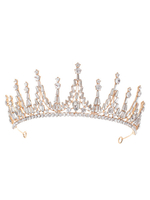 Hochzeit Kopfbedeckungen Tiara Metall Strass Haar Zubehör für die Braut