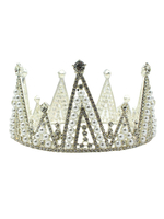 Hochzeit Kopfschmuck Headwear Retro Crown Zubehör Pearl Metal Bridal Haarschmuck