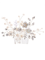 Hochzeit Kopfschmuck Kamm Imitataion Perlen-Weinlese-Metallhaar-Accessoires für die Braut