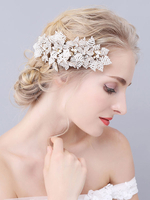 Hochzeit Kopfschmuck Kamm Metall Haarschmuck für die Braut