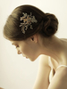 Hochzeit Kopfschmuck Kamm Strass Metall Braut Haarschmuck