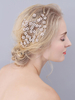 Hochzeit Kopfschmuck Kamm Strass Metall Braut Haarschmuck