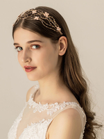 Hochzeit Kopfschmuck Kopfbedeckung Blume Metall Braut Haarschmuck