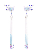 Hochzeit Kopfschmuck Kopfbedeckungen Metall Schmetterling Quaste Perle Braut Haarschmuck