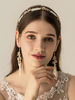 Hochzeit Kopfschmuck Ohrringe Headwear Pearl Metal Haarschmuck für die Braut