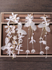 Hochzeit Kopfschmuck Set Blumen Ohrringe Schmuck Quasten Braut Accessoires