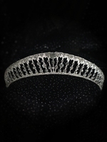 Hochzeit Kopfschmuck Splitter Tiara Kopfbedeckung Strass Haarschmuck für Braut