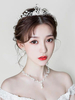 Hochzeit Kopfschmuck Swan Crown Strass Tiara mit Perlen Brautschmuck Kopfschmuck für Hochzeitsfest-Königin-Kopf-Band