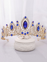 Hochzeit Kopfschmuck Tiara Metall Strass Braut Haarschmuck