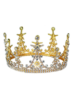 Hochzeit Kopfschmuck Zubehör Retro Crown Headwear Strass Metall Braut Haarschmuck