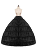 Hochzeit Krinoline Full Gown Slip Schwarz One Tier Braut Petticoat