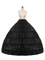 Hochzeit Krinoline Full Gown Slip Schwarz One Tier Braut Petticoat