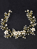 Hochzeit Kristall Stirnband Gold Kopfschmuck Nachahmungen von Perlen Braut Haarschmuck