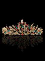 Hochzeit Krone Gold Princess Tiara Braut Kopfschmuck Strass Royal Haarschmuck