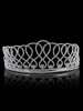 Hochzeit Krone Prinzessin Tiara Braut Kopfschmuck Strasssteine Silber Royal Hair Accessories
