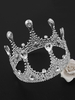 Hochzeit Krone Tiara Princess Bridal Headpieces Silber Strass Royal Haarschmuck