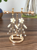 Hochzeit Ohrclip Gold Braut Perlen Schmuck