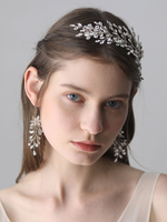 Hochzeit Ohrringe Silber Strass Kristall Brautschmuck