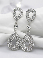 Hochzeit Ohrringe Strass Frauen durchbohrt Hochzeitsschmuck