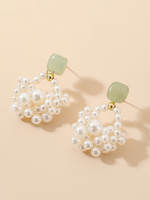 Hochzeit Ohrringe Strass Mädchen Strass durchbohrt Brautschmuck