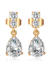 Hochzeit Ohrringe weiße Zirkonia Princess Bridal Schmuck