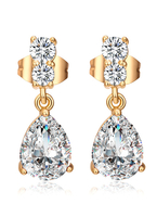 Hochzeit Ohrringe weiße Zirkonia Princess Bridal Schmuck